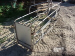 Picture 1 of 6 -- 3steel crates solid iron with dividers .  Nipple water for sow and piglet . Stainless sow feeder. Steel and plastic dividers - $150 each  These can be disassembled and put on a pallet