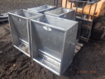 pic 4 of 4  - 4 feeders with 8 inch holes to feed bigger pigs to 100+ pounds - double sided , stainless steel, 24" wide by 18" deep by 32" tall @ $80 each