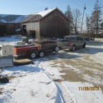 load headed out on Thanksgiving day