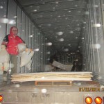 Unloading a 53 foot in 30 below zero chill weather