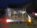 loaded 3 crates and floors on a trailer to Midway Utah